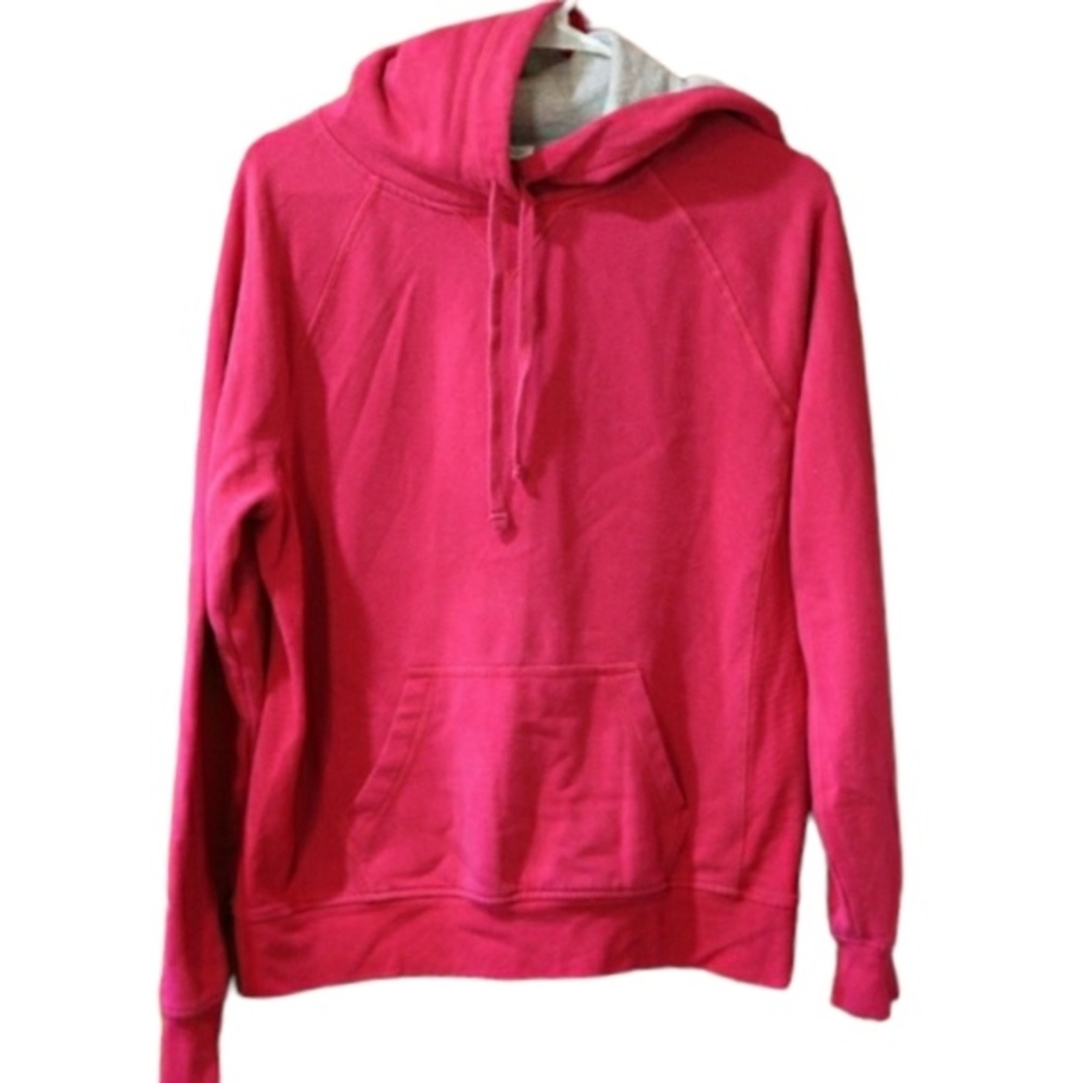Champion Hot Pink Pullover Over Hoodie Sweatshirt Medium